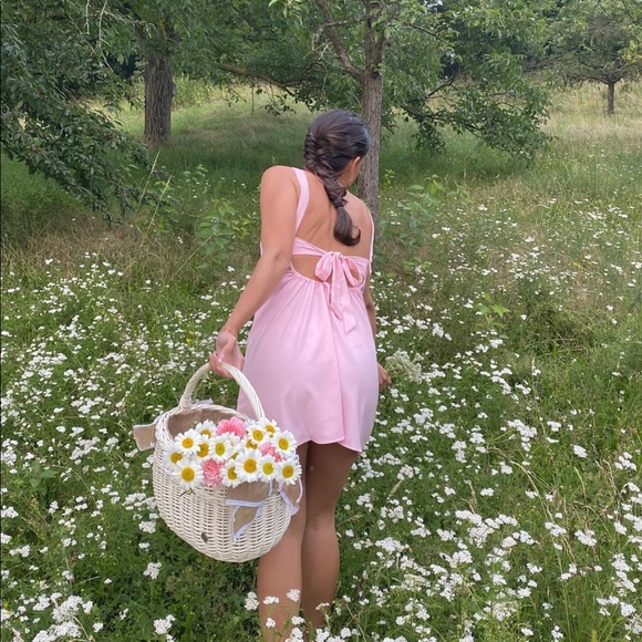 FOR LOVE & LEMONS Pastel Watercolor Rose Dress - Picture 5 of 16